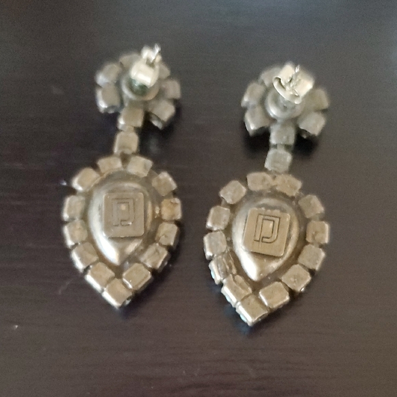 DANNIJO Green and Yellow Statement Earrings - Picture 2 of 3